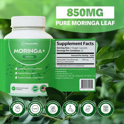 Moringa Capsules – Natural Cortisol Support To Help Restore Balance Inside and Out*